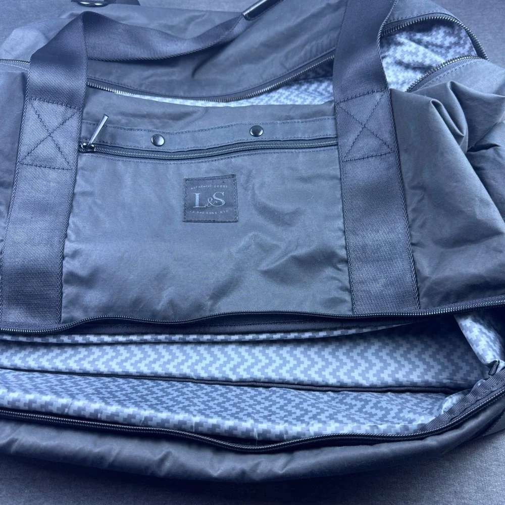 LO & SONS Catalina Day Tote Weekender Shoulder Bag Carry On Black Travel‎ Gym